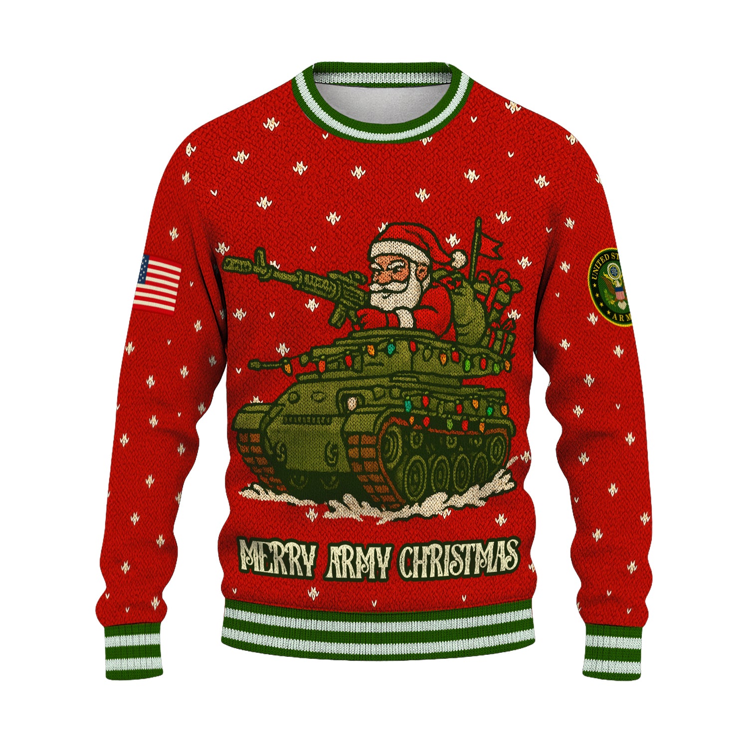 Merry Army Christmas Ugly Christmas Sweater