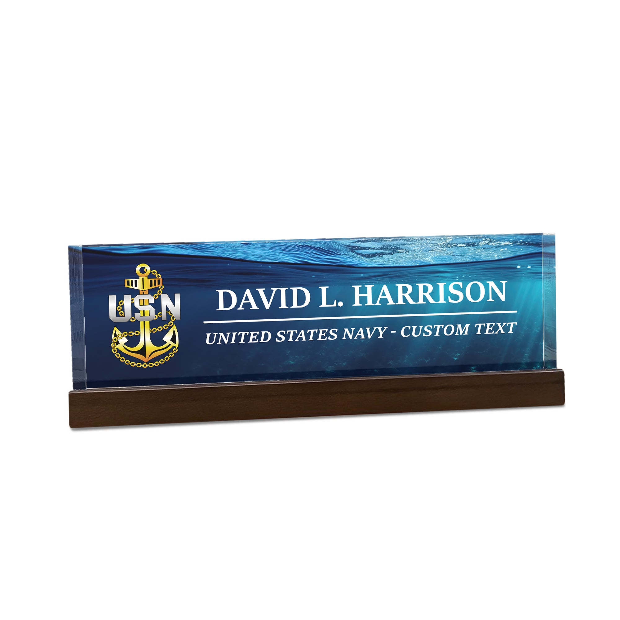 US Navy Acrylic Plaque – Personalized Name & Year Gift