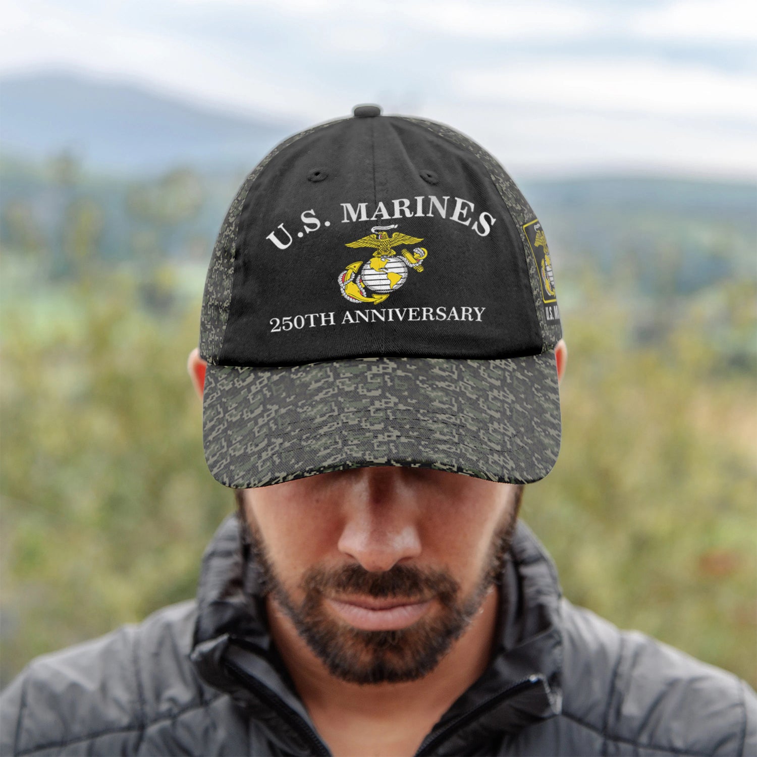 US Marines 250th Anniversary All Over Prints Premium Classic Cap