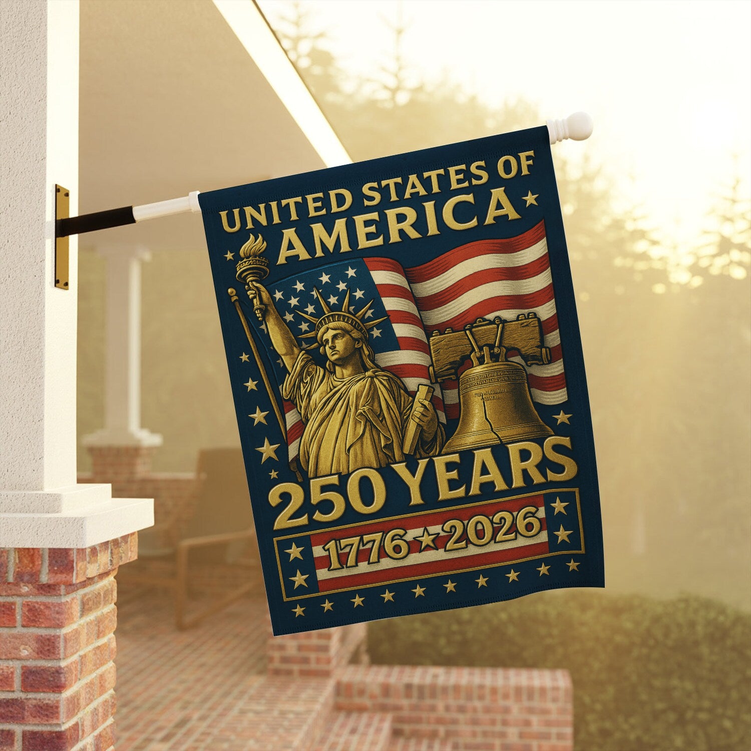 United States Of America 250 House Flag 28''x40'' Twin-Side Printing