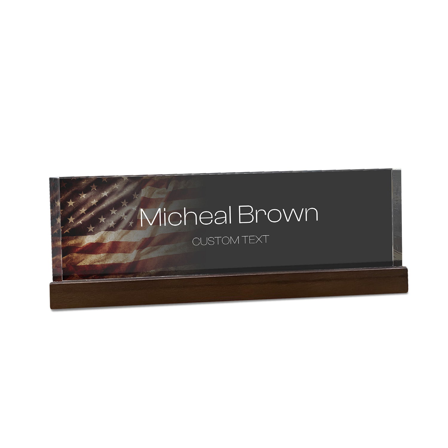 Military Service Acrylic Plaque – Custom Name & Rank Gift