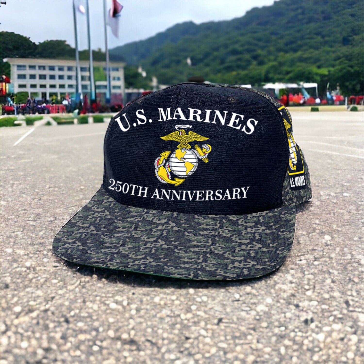 US Marines 250th Anniversary All Over Prints Premium Classic Cap