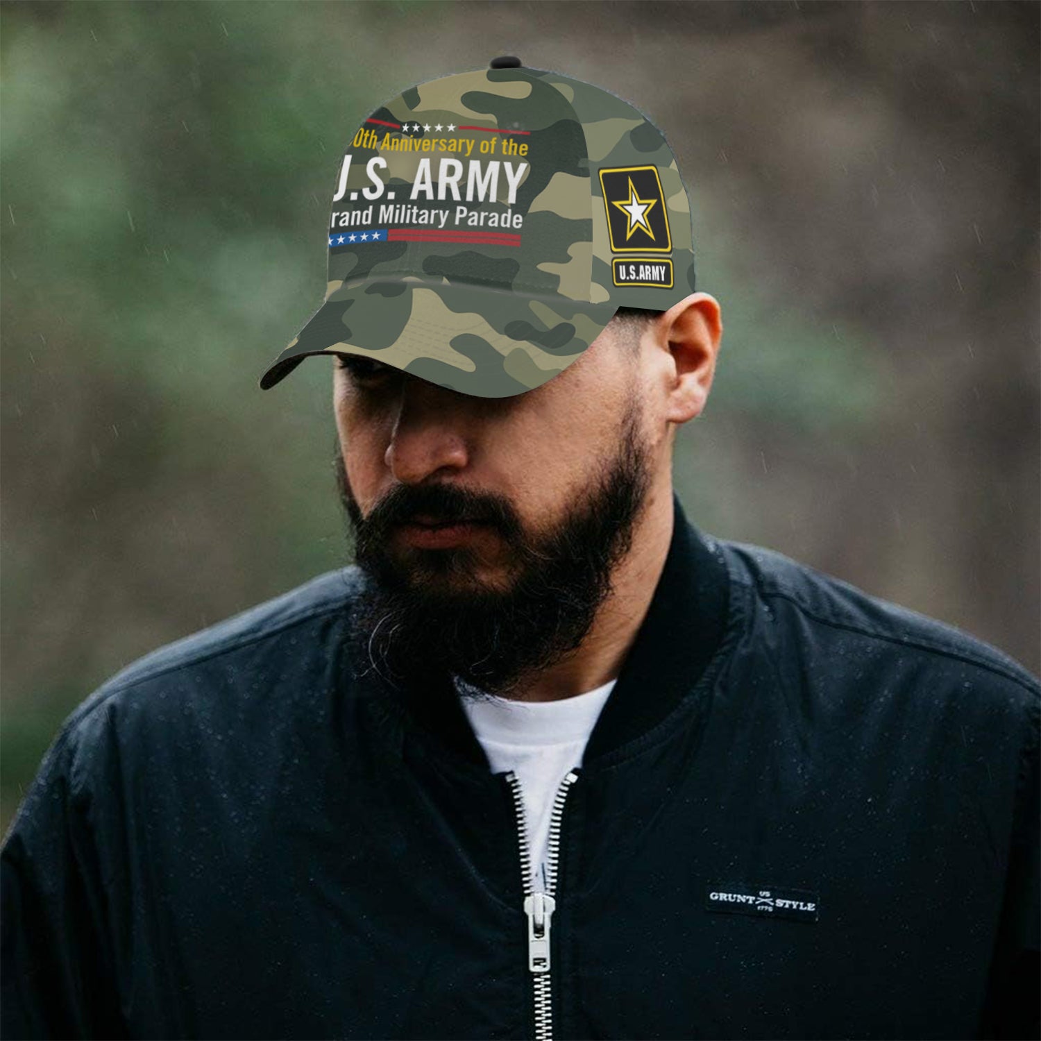 US Army Grand Military Parade All Over Prints Premium Classic Cap