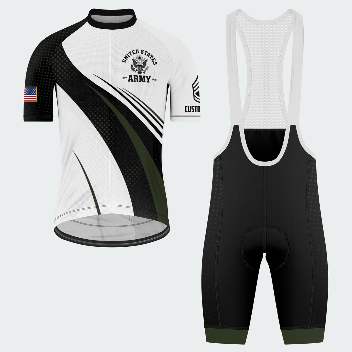 Men’s Personalized U.S. Army Proud Veteran Cycling Jersey & Kit