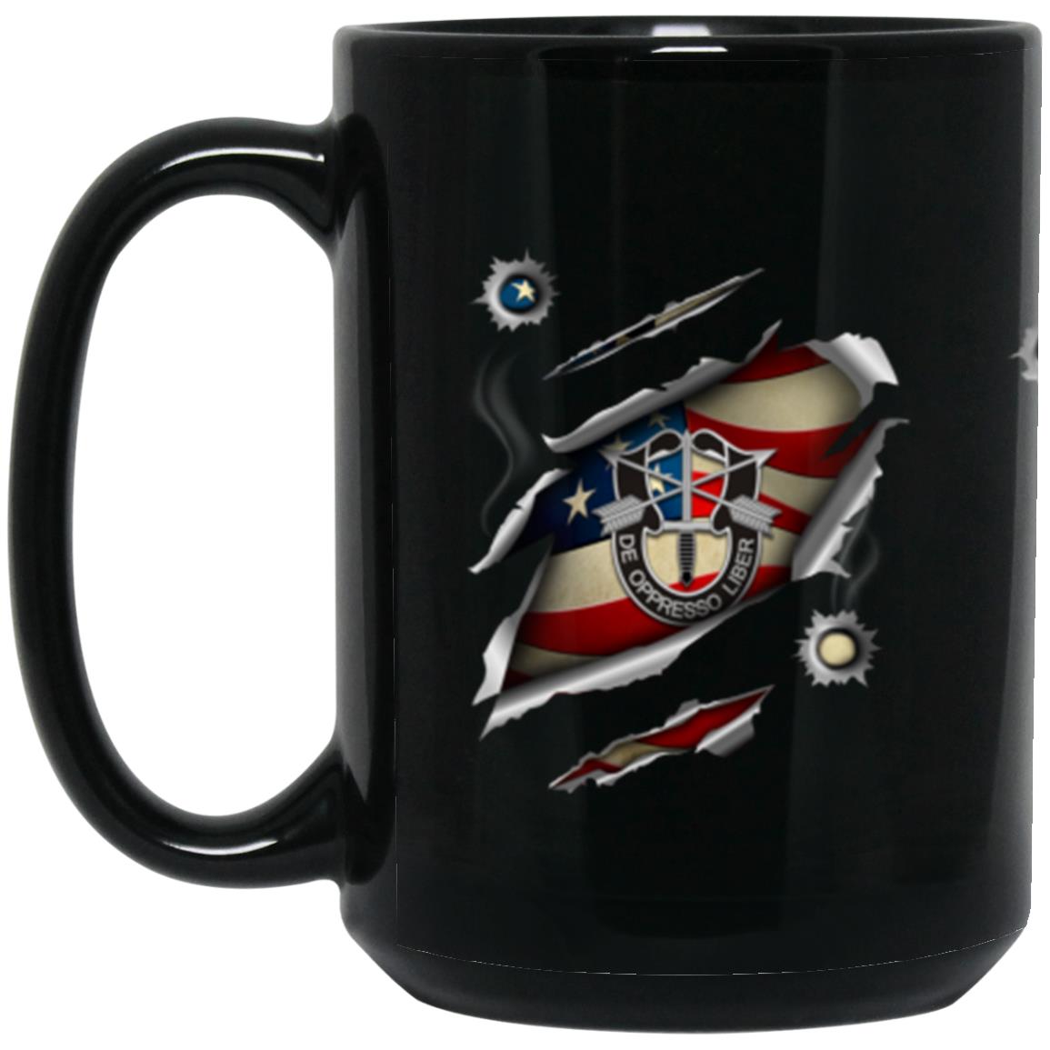 Special Forces 11oz - 15oz Black Mug