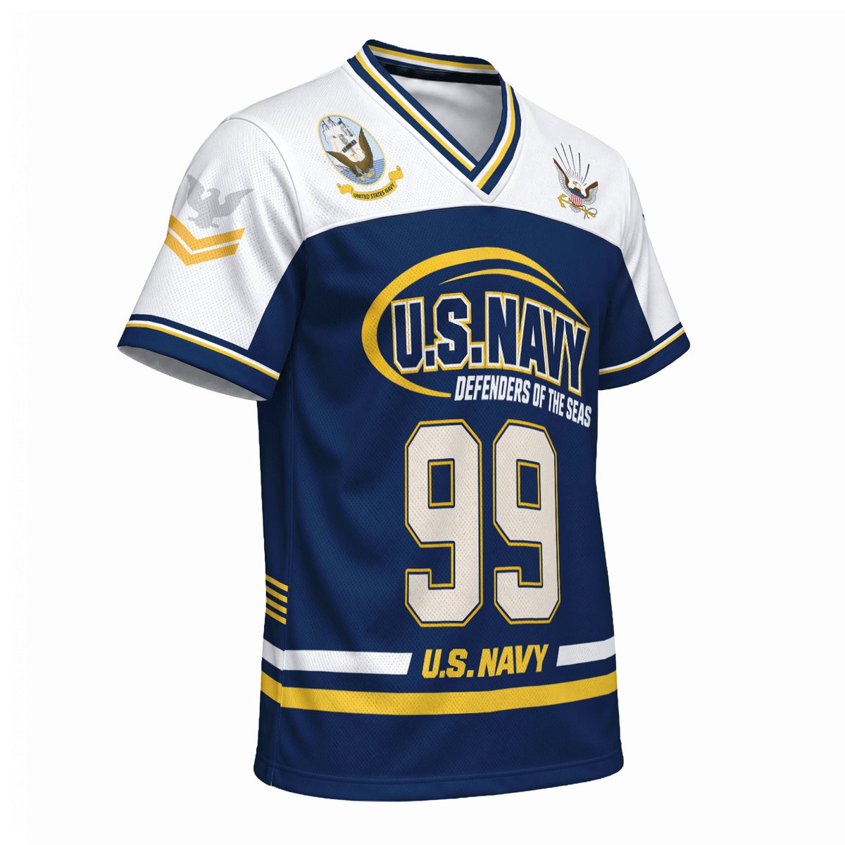U.S. Navy Military Jersey Custom Rank Name Text and Number