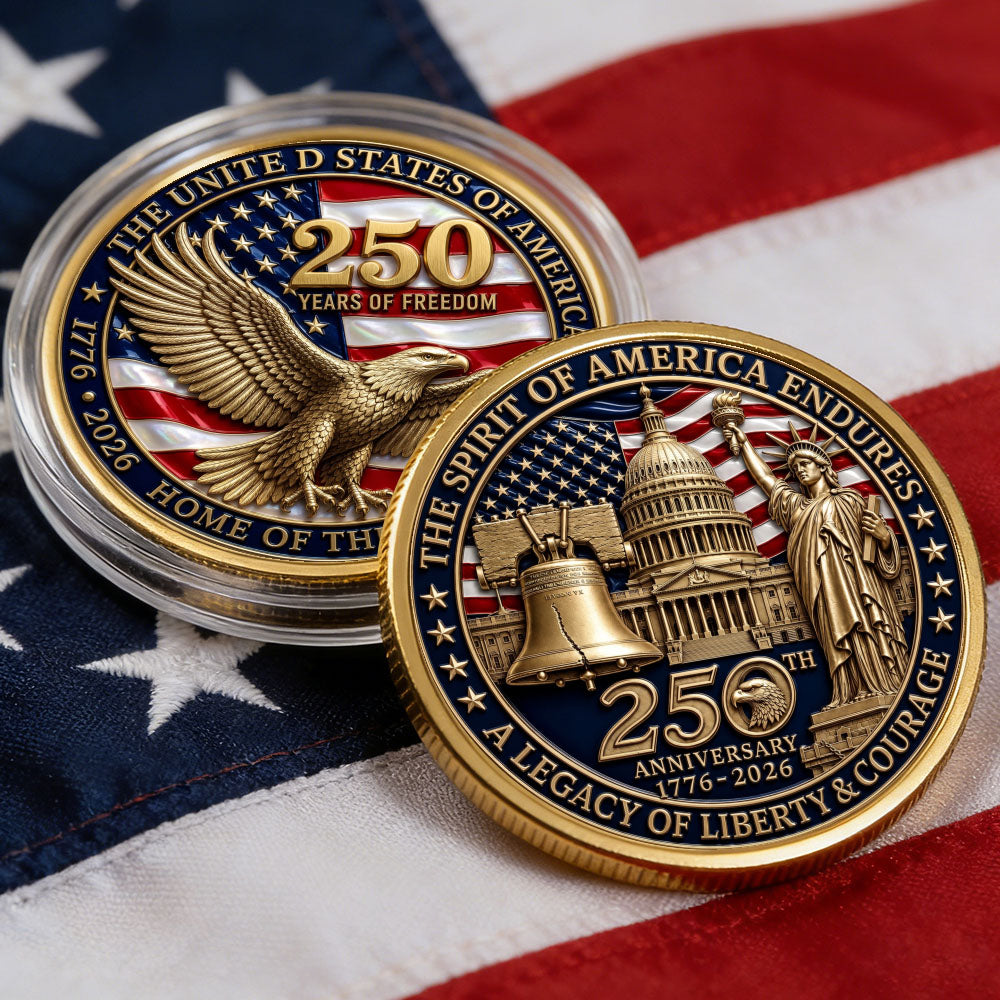 United States of America 250th Anniversary Freedom Challenge Coin