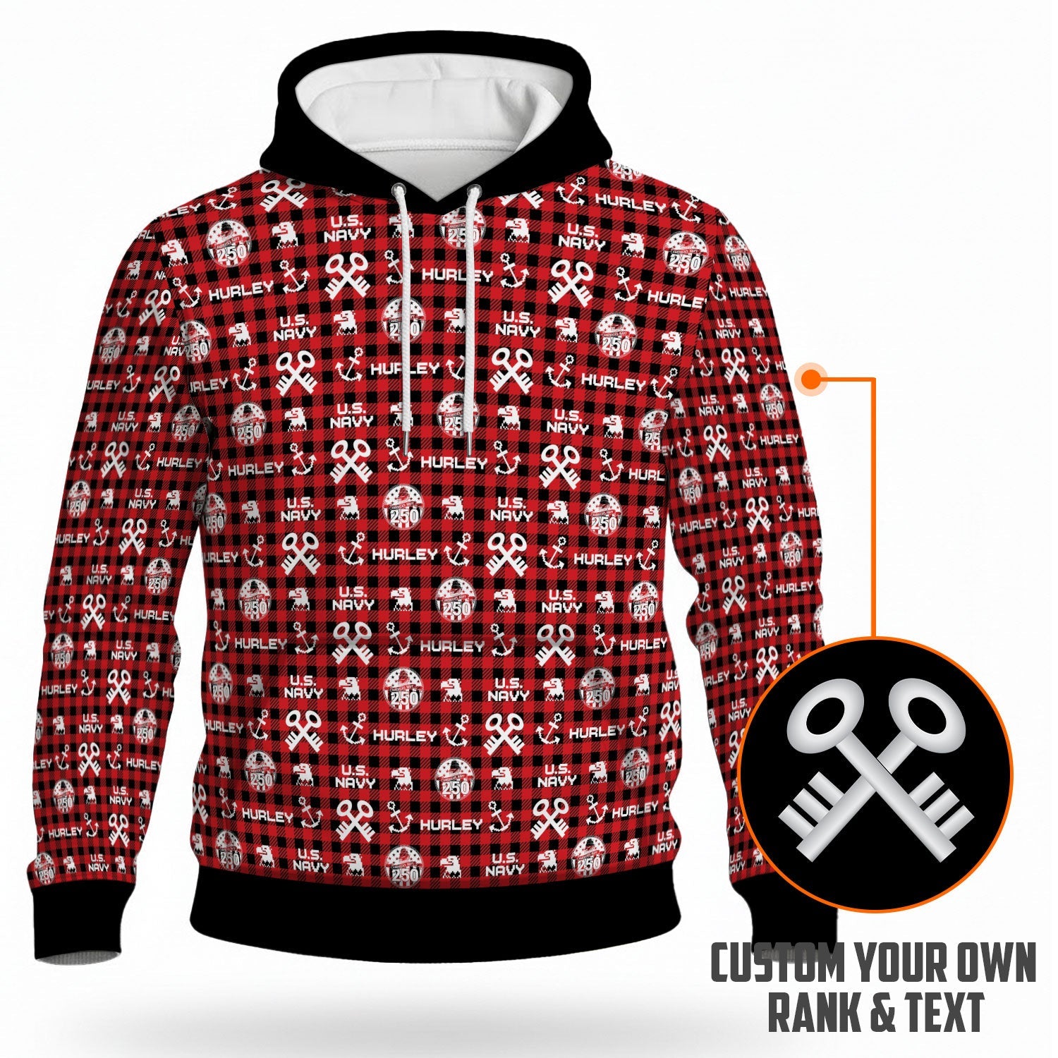 Personalized US Navy 3D All Over Print Hoodie KAH3D02