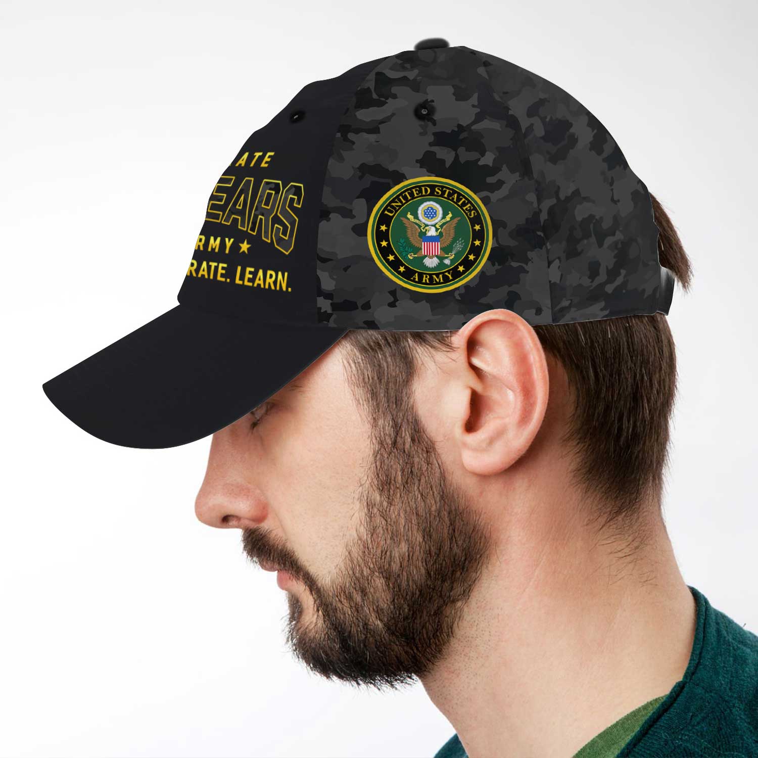 US Army Celebrate 250 Years All Over Prints Premium Classic Cap