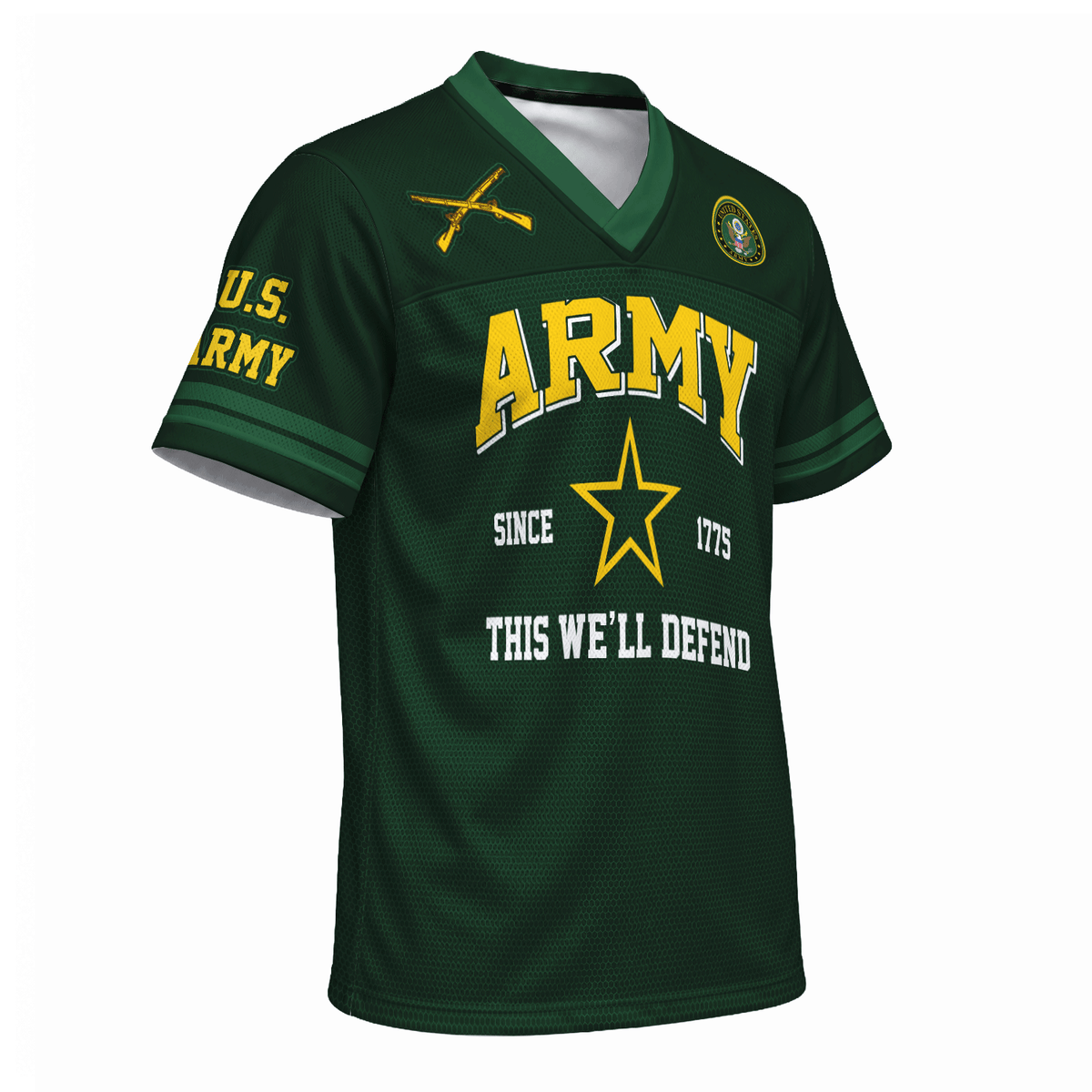 Personalized Army Veteran Jersey Custom Rank, Name and Jersey Number Military Gift