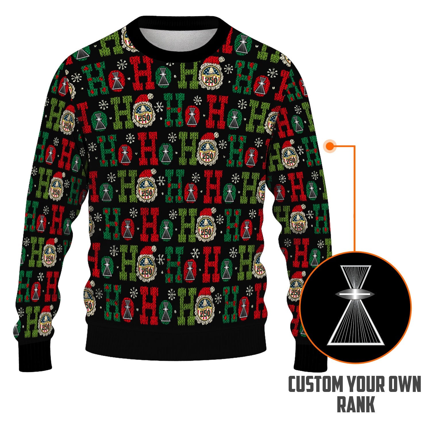 Personalized US Navy Christmas Ugly Sweater KAUST14