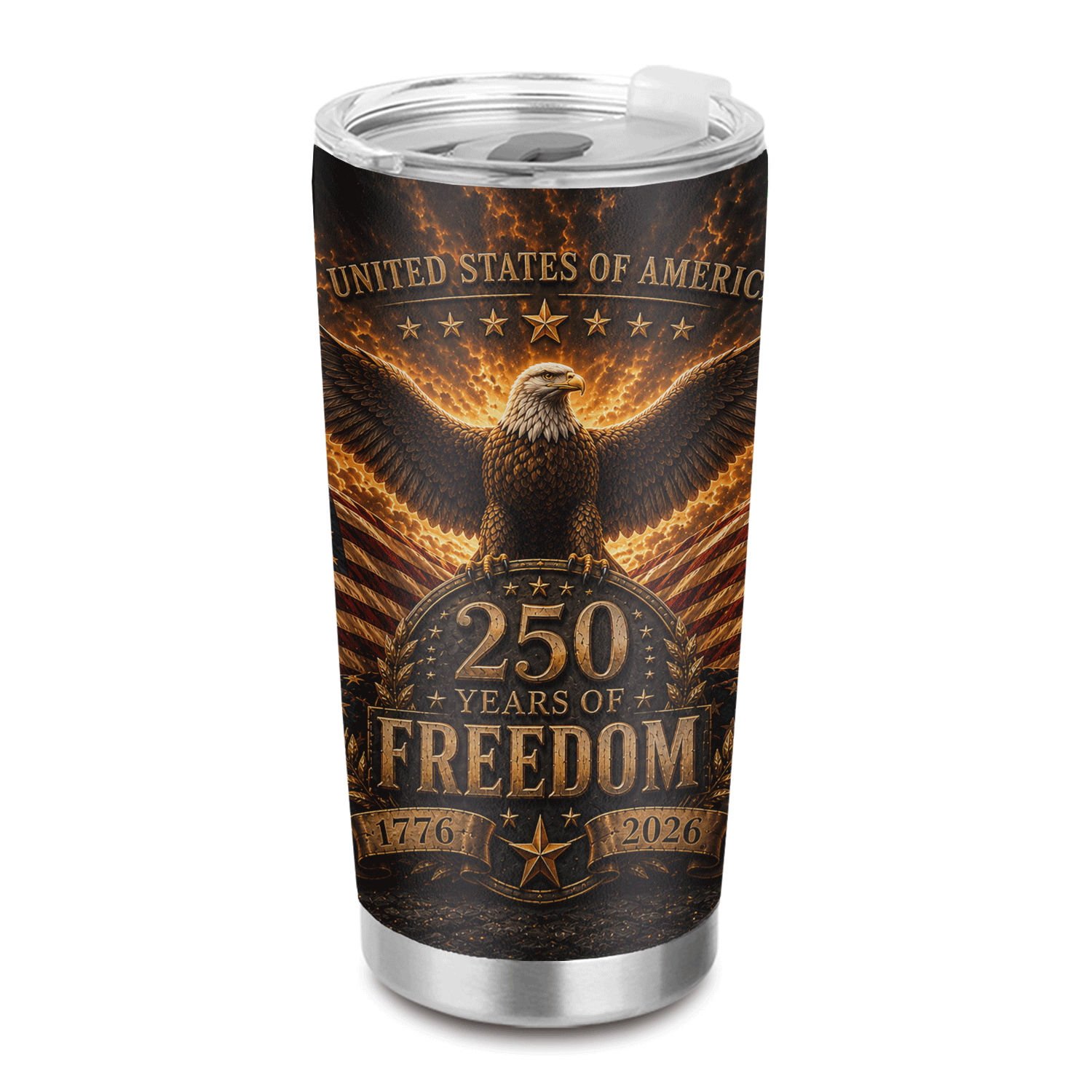 American Freedom 1776-2026 Eagle 20oz Tumbler