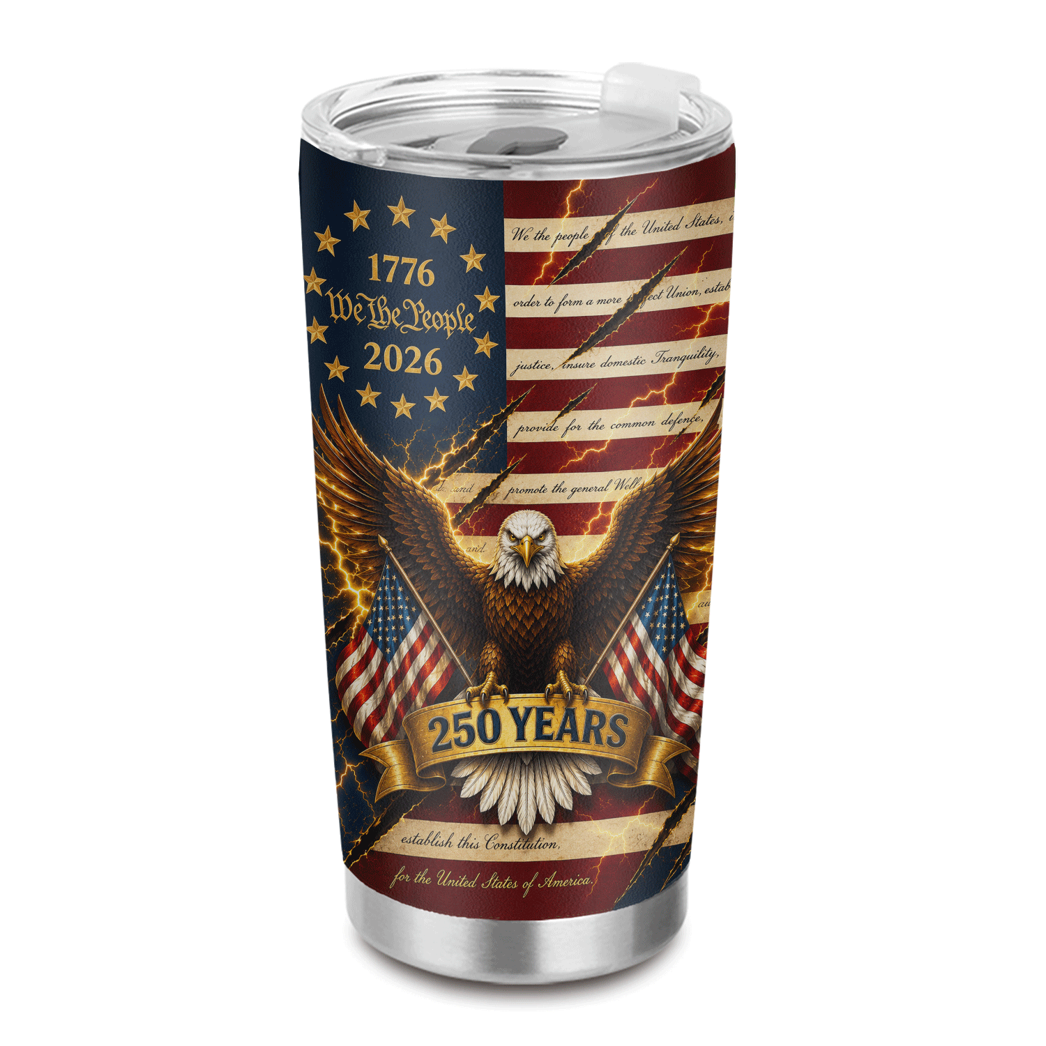 USA 250 Years We The People Eagle 20oz Tumbler