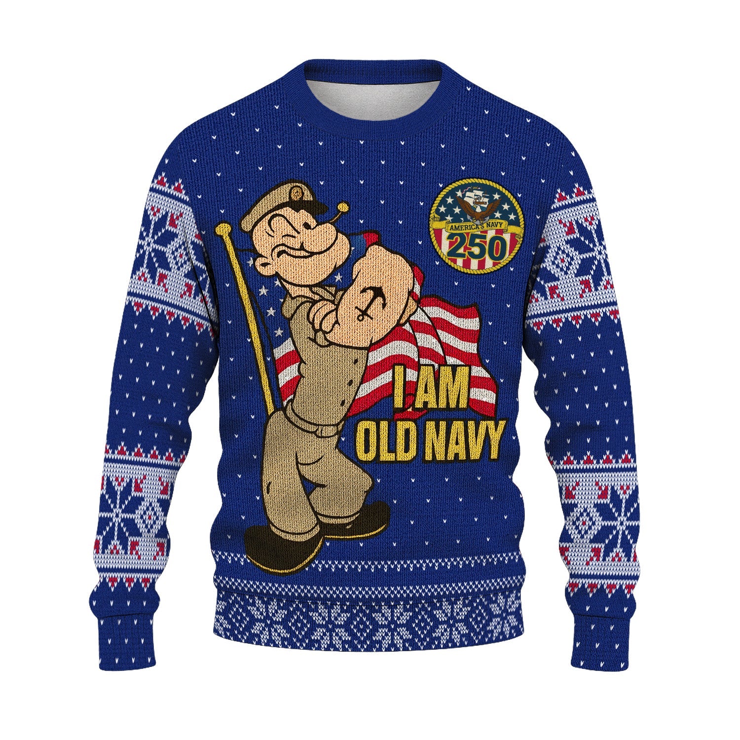 Maglione Brutale Di Natale Popeye Uomo – Taglia X-Small – Ufficiale, Cotone E Acrilico