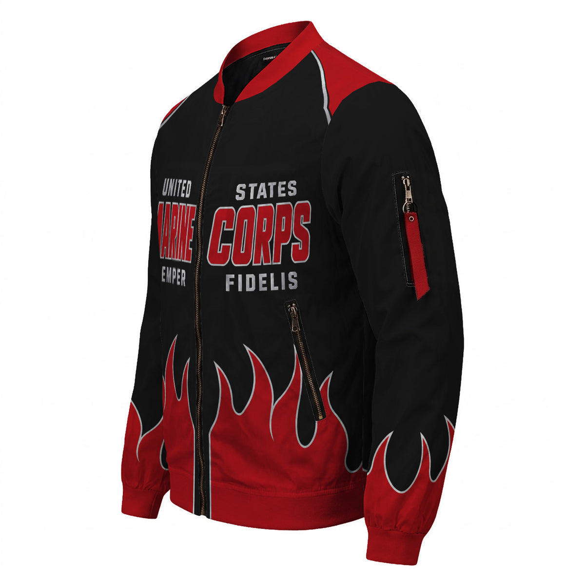 Personalized Name And Rank U.S. Marine Corps Military Bomber Jacket