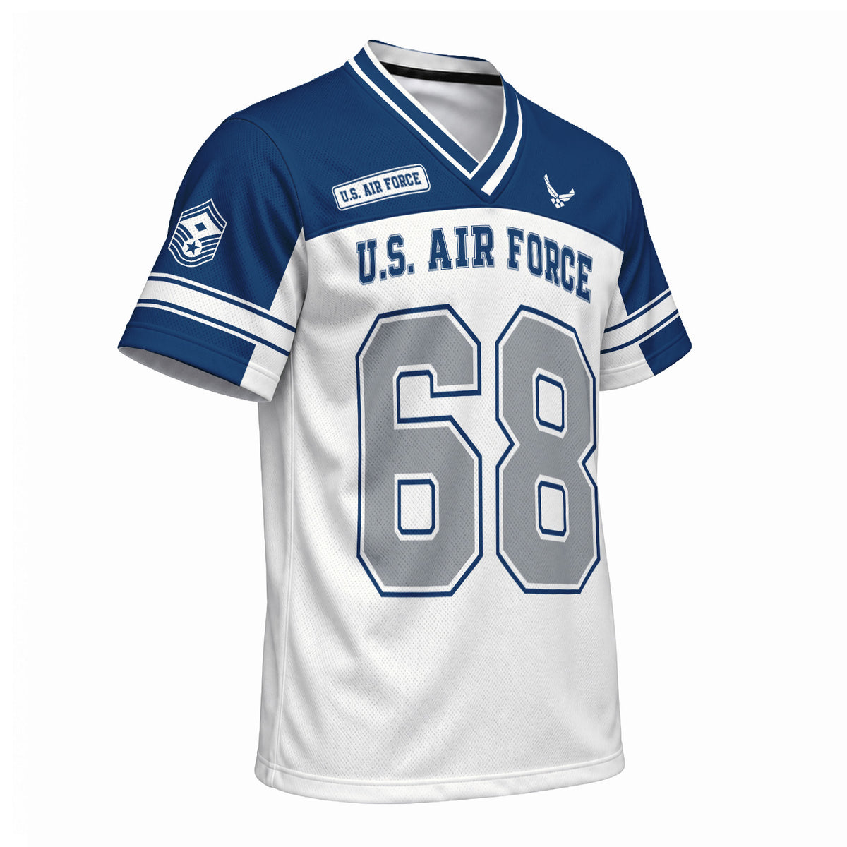 U.S. Air Force Sports Jersey Custom Military Rank Text and Jersey Number