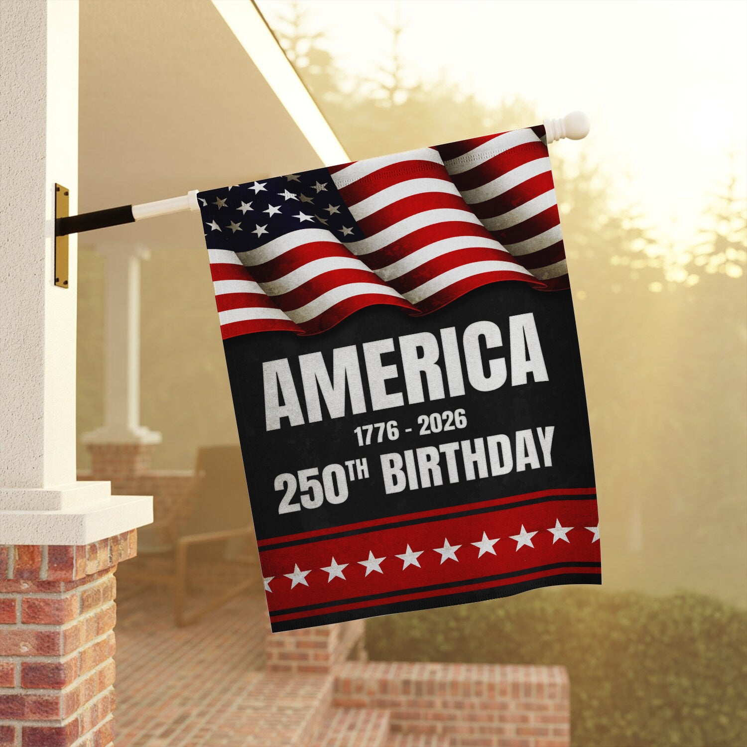 America 1776 - 2026 250th Birthday House Flag 28''x40'' Twin-Side Printing