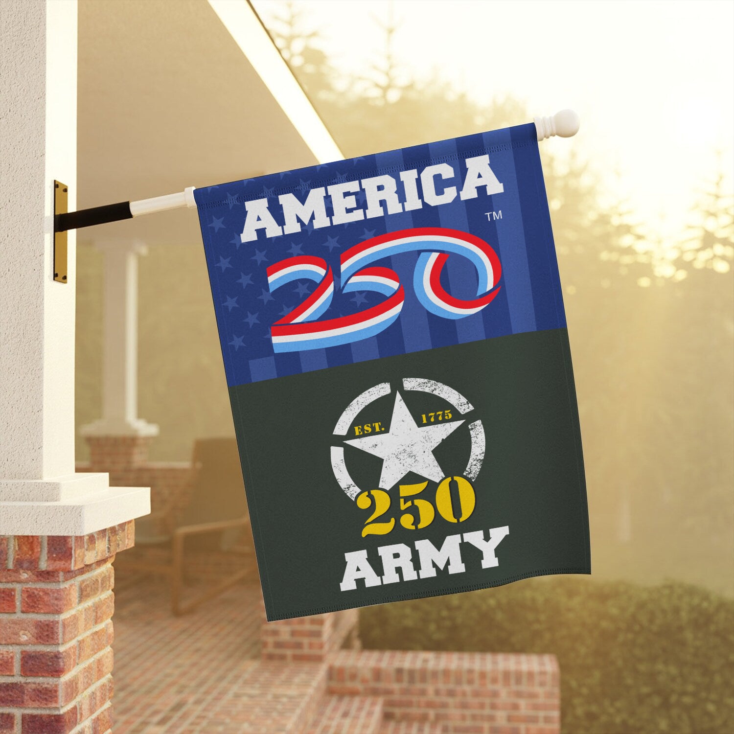 America 250, US Army 250 House Flag 28''x40'' Twin-Side Printing