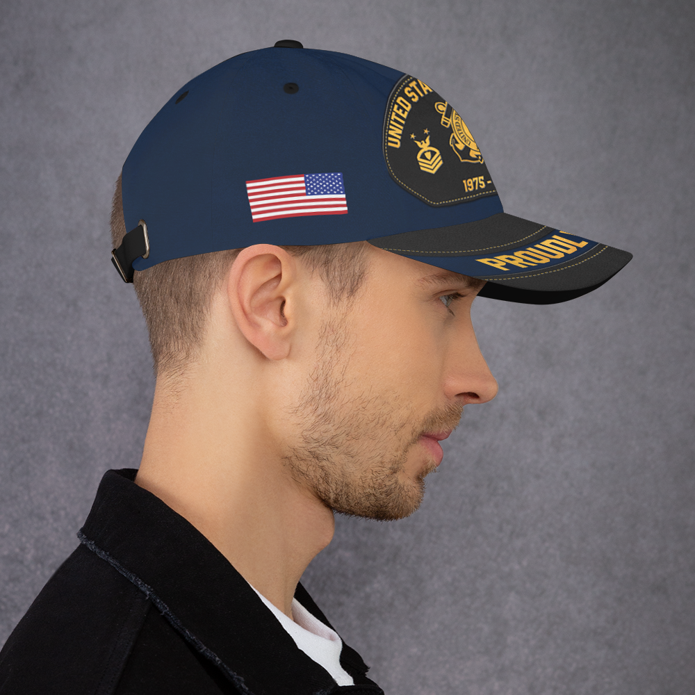 Custom Ranks/Insignia, Personalized Name And Years Served All Over Prints Premium Classic Cap KAOVC19