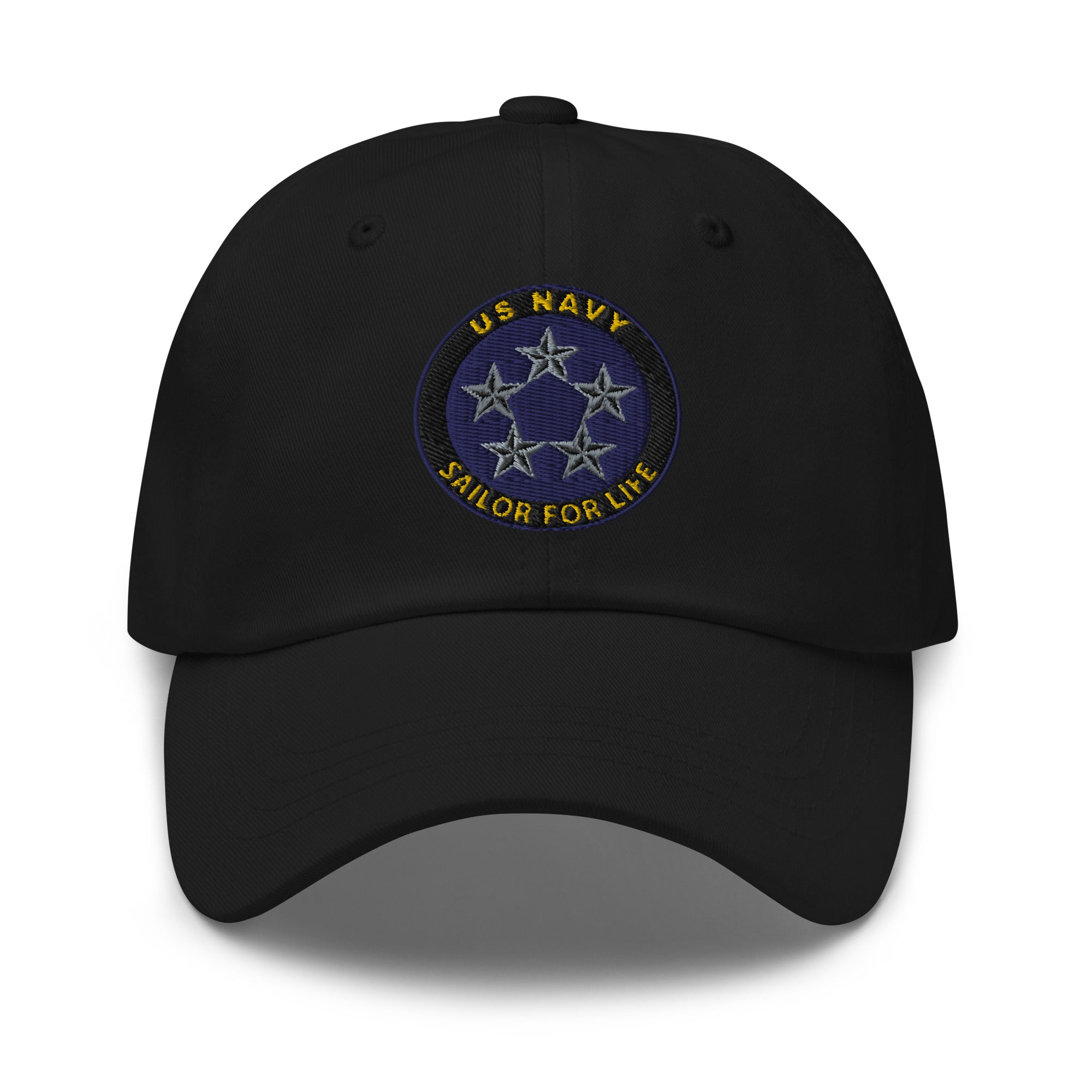 US Navy O-11 Fleet Admiral O11 FADM Flag Officer Sailor For Life Embroidered Dad Hat