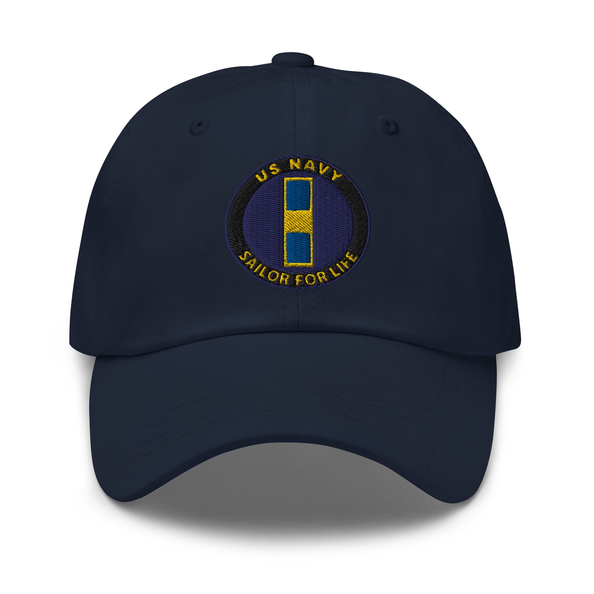 US Navy W-1 Warrant Officer W1 WO1 Sailor For Life Embroidered Dad Hat
