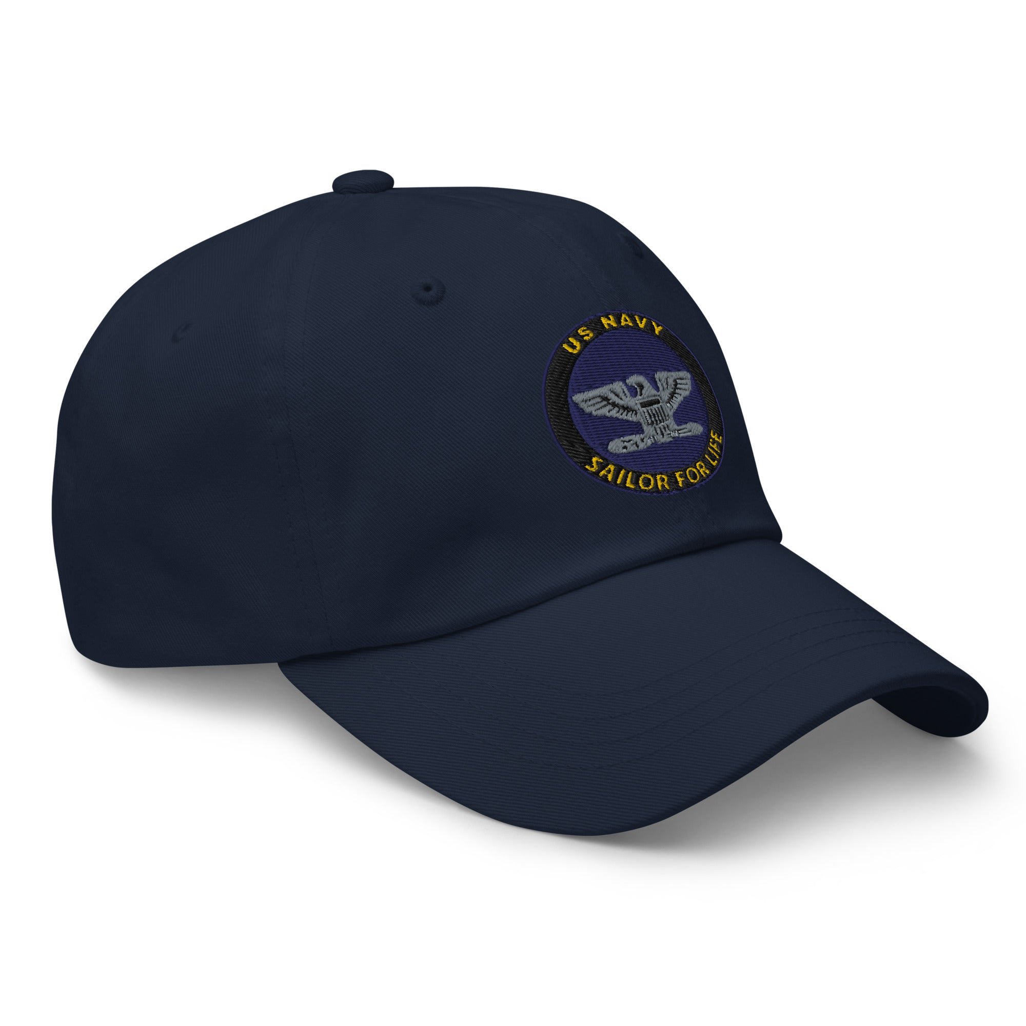 US Navy O-6 Captain O6 CAPT Senior Officer Sailor For Life Embroidered Dad Hat