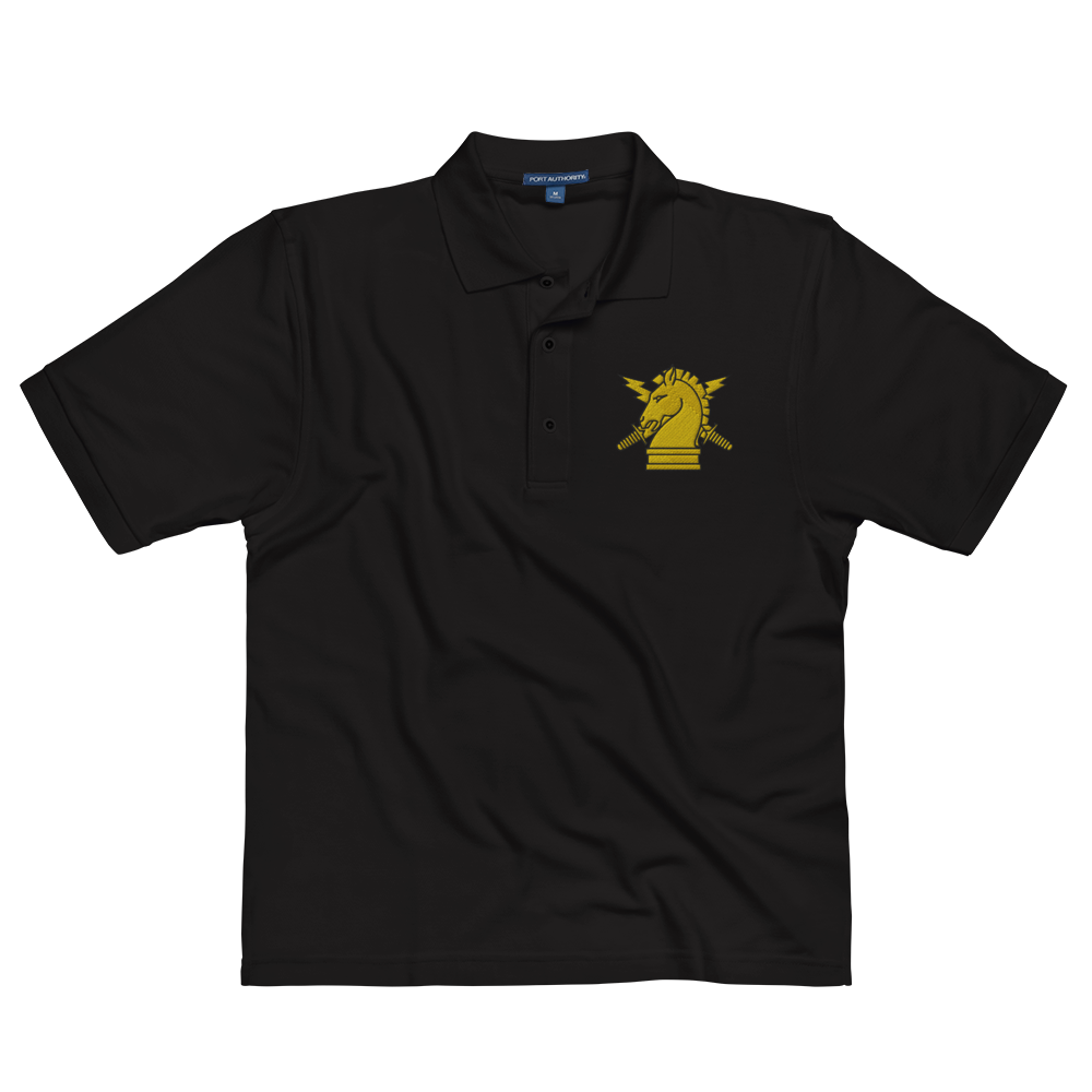 Custom US Army Ranks Insignia Embroidered Port Authority Polo Shirt