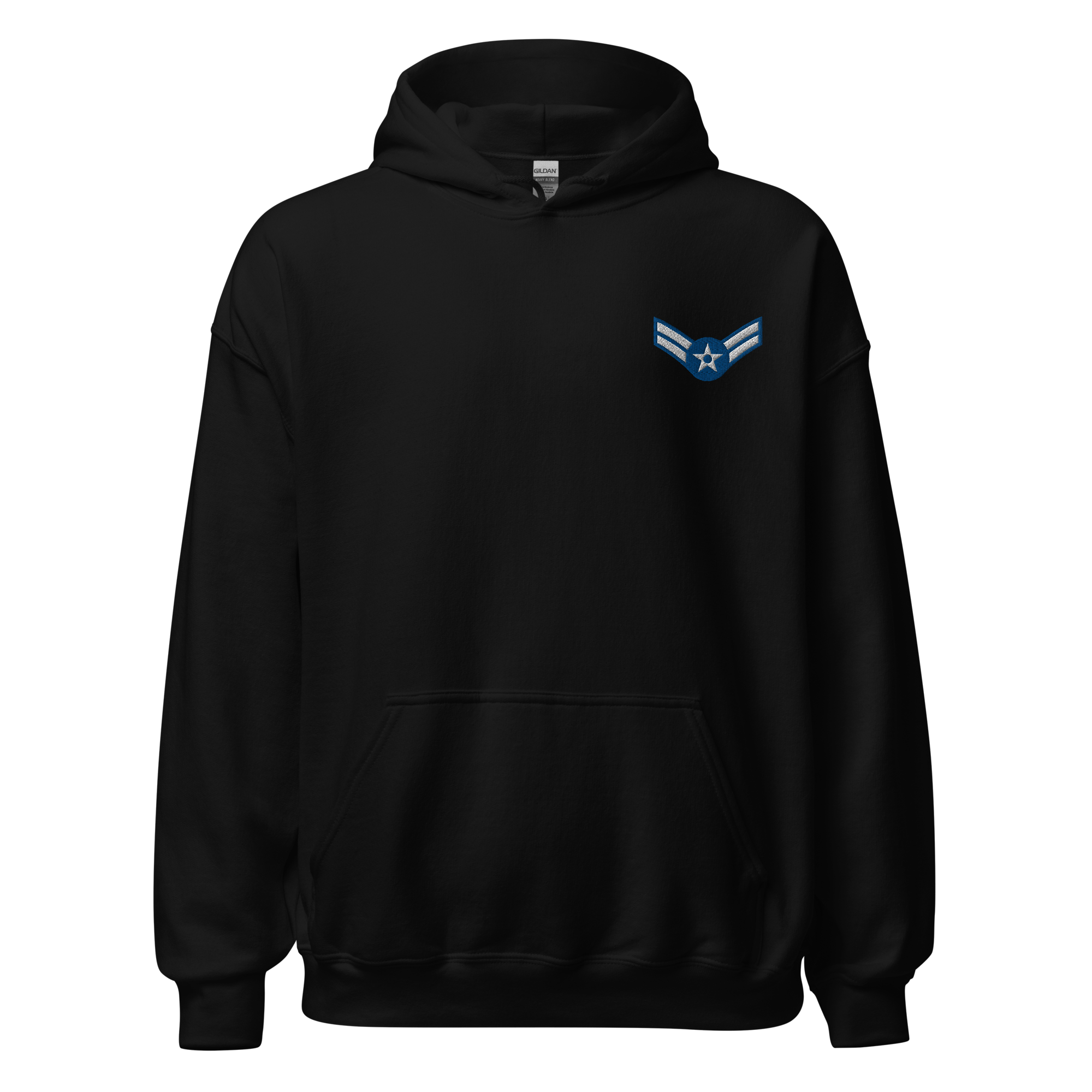 Custom US Air Force Ranks, Insignia Embroidered Unisex Hoodie