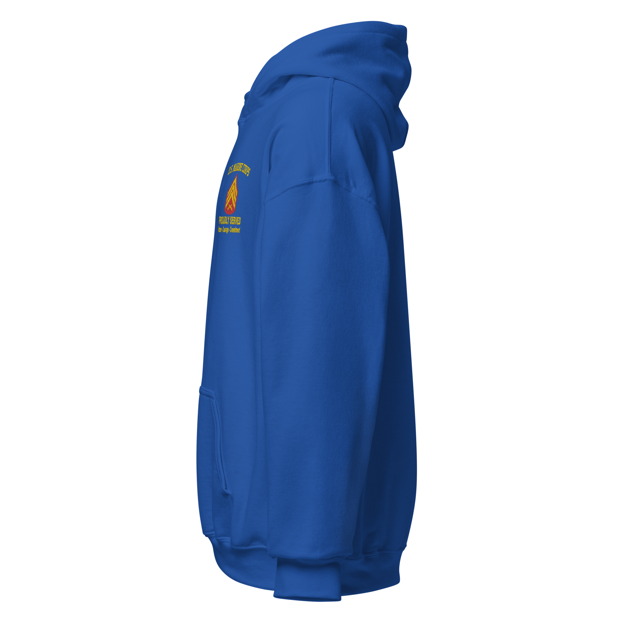 Custom MARlNE Ranks, Insignia Core Values Embroidered Unisex Hoodie