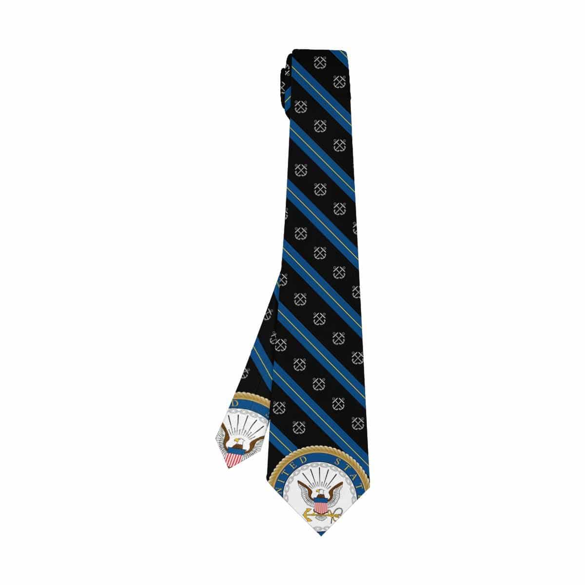 US Navy Boatswain's Mate Navy BM Classic Necktie (Two Sides)-Necktie-Navvy-Rate-Veterans Nation