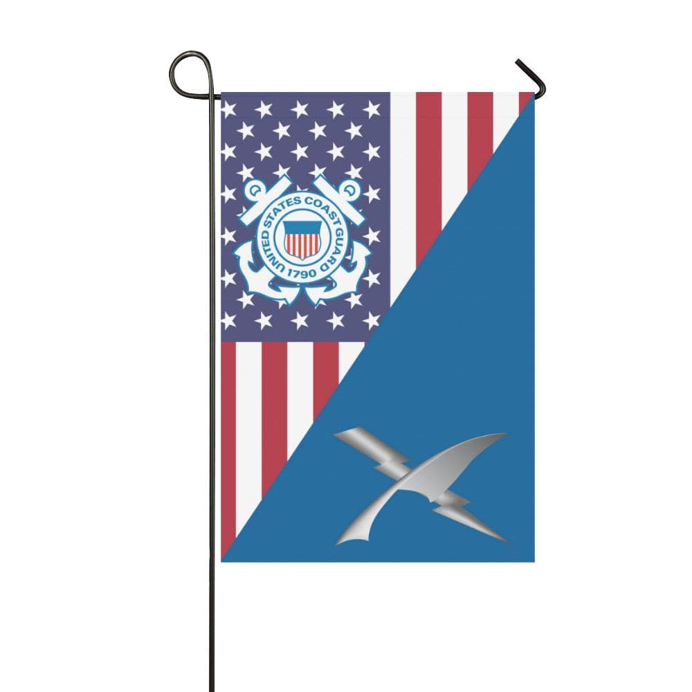 US Coast Guard Intelligence Specialist IS Garden Flag/Yard Flag 12 inches x 18 inches-GDFlag-USCG-Rate-Veterans Nation