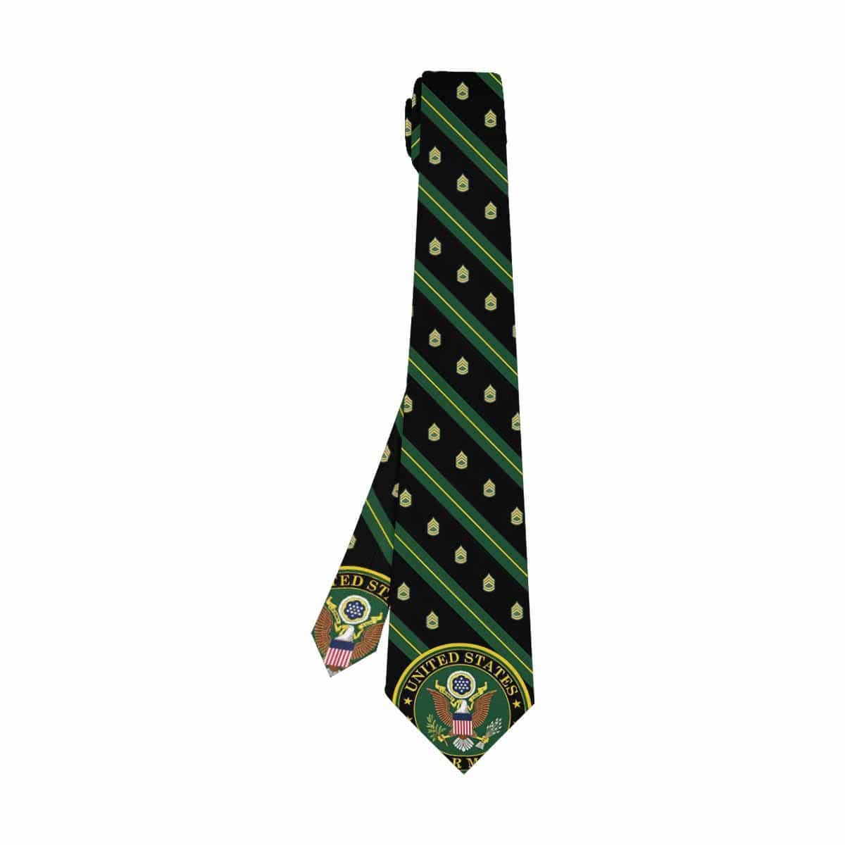 US Army E-7 Classic Necktie (Two Sides)-Necktie-Army-Ranks-Veterans Nation