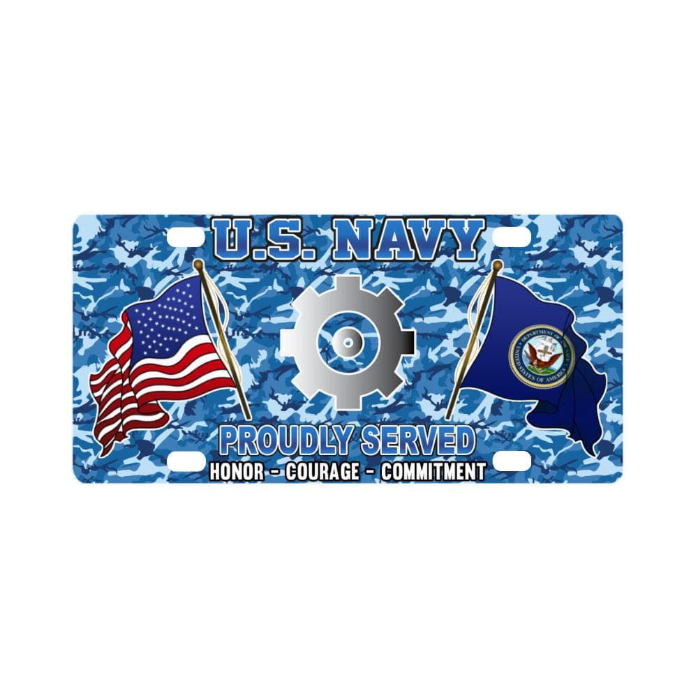 U.S Navy Engineman Navy EN - Classic License Plate-LicensePlate-Navy-Rate-Veterans Nation