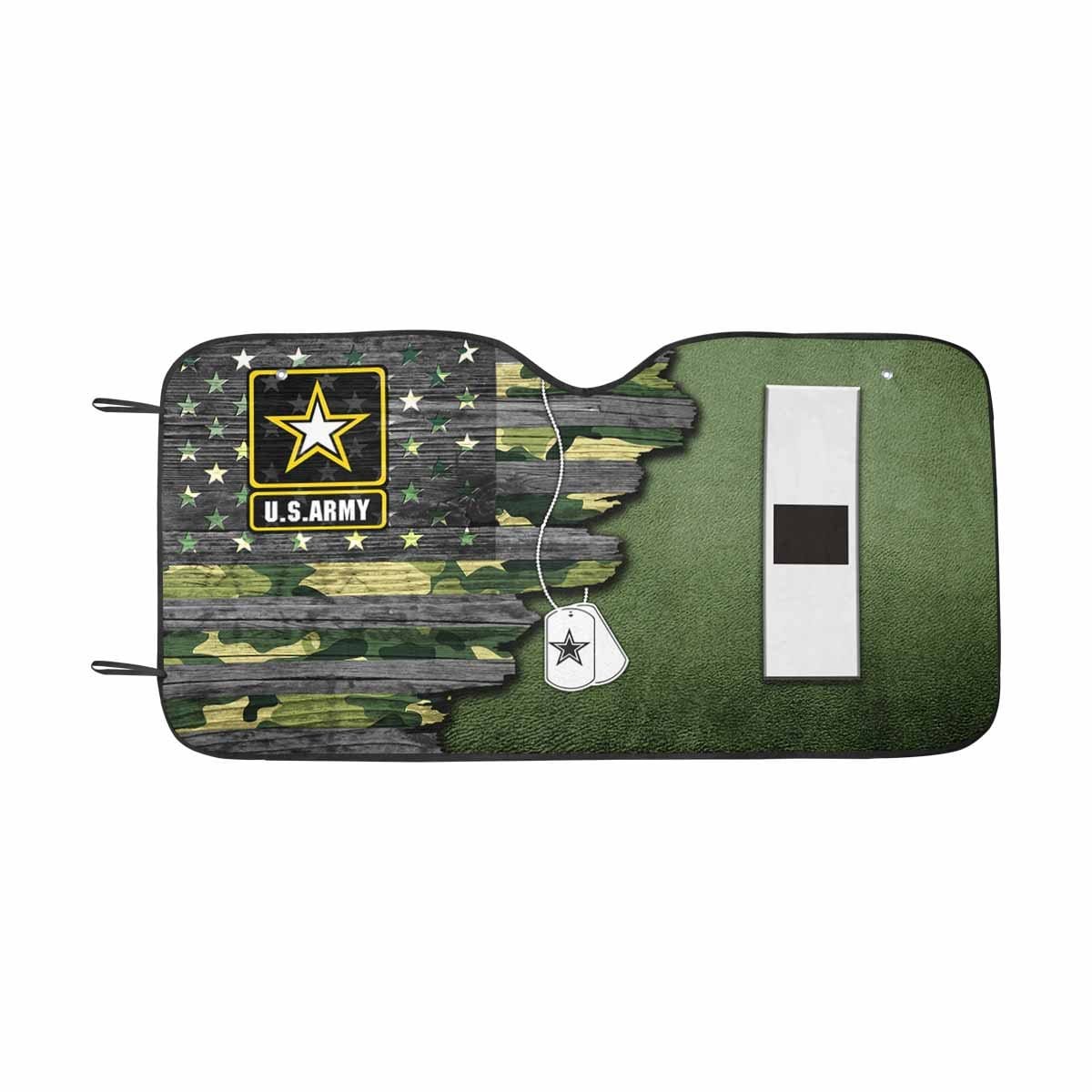 US Army W-1 Warrant Officer 1 W1 WO1 Warrant Officer Ranks Auto Sun Shade 55 Inches x 29.53 Inches-Sunshade-Army-Ranks-Veterans Nation