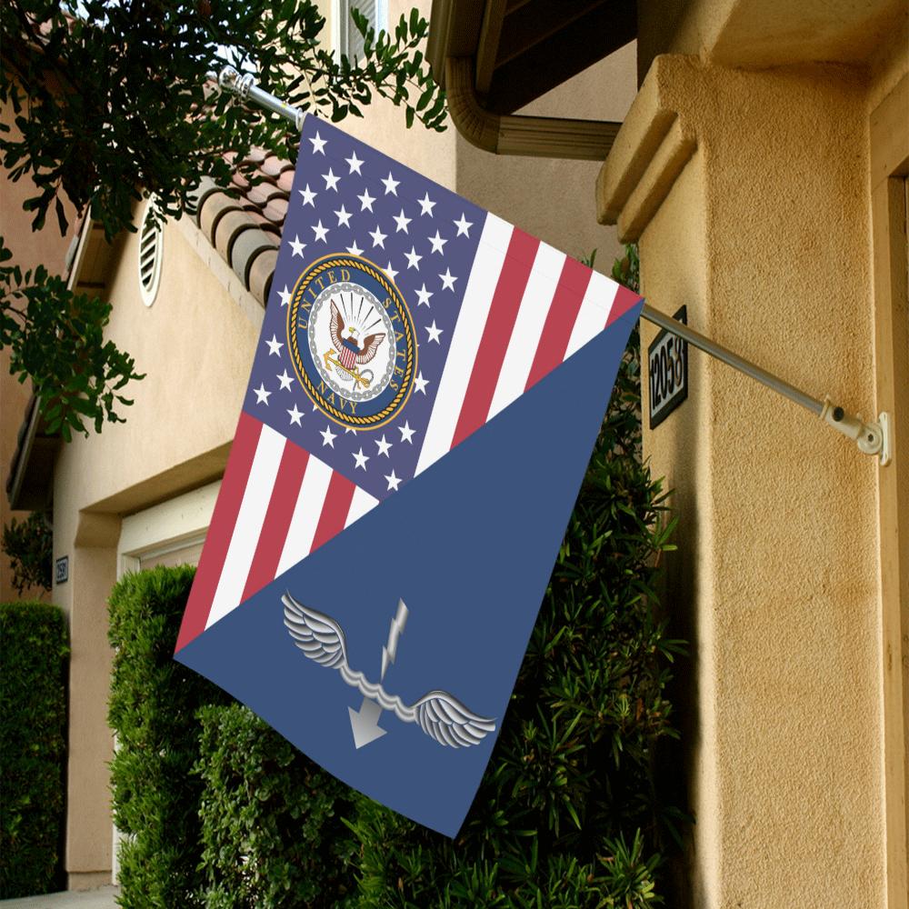 US Navy Antisubmarine Warfare Technician Navy AX House Flag 28 inches x 40 inches Twin-Side Printing-HouseFlag-Navy-Rate-Veterans Nation