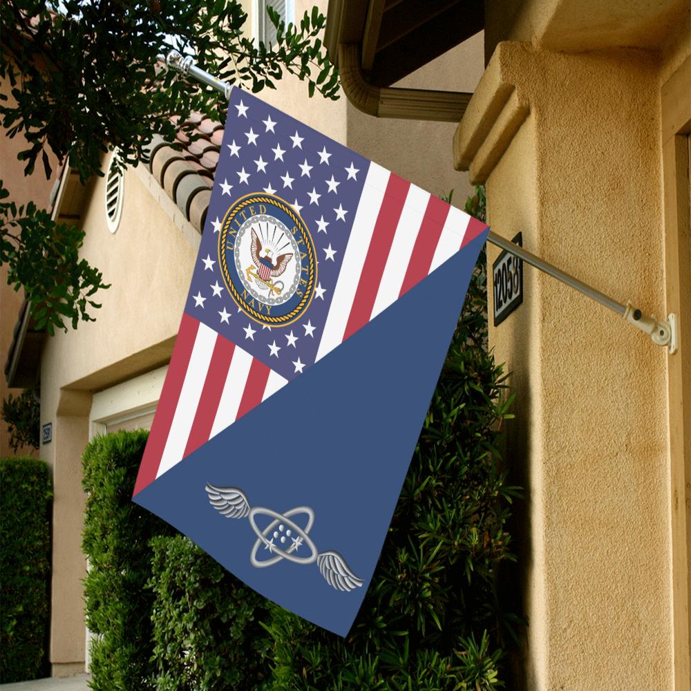 US Navy Aviation Electronics Technician Navy AT House Flag 28 inches x 40 inches Twin-Side Printing-HouseFlag-Navy-Rate-Veterans Nation