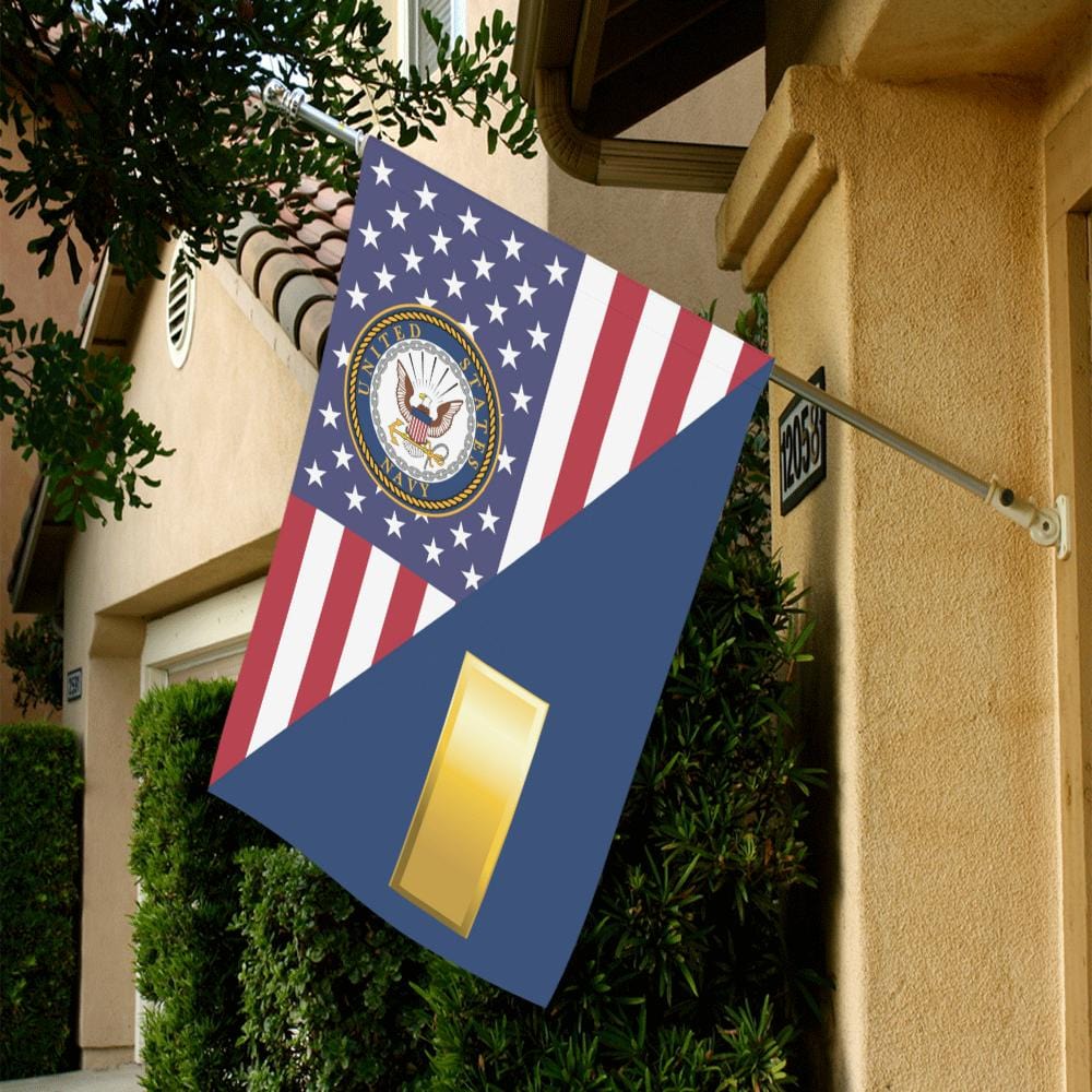 US Navy O-1 Ensign O1 ENS Junior Officer House Flag 28 inches x 40 inches Twin-Side Printing-HouseFlag-Navy-Officer-Veterans Nation