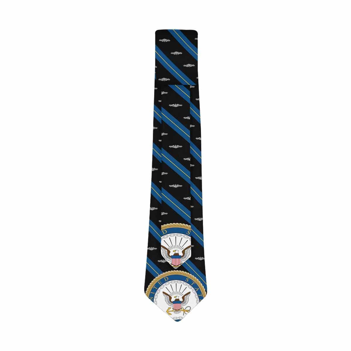 US Navy Submarine Enlisted Badge Classic Necktie (Two Sides)-Necktie-Navy-Badge-Veterans Nation