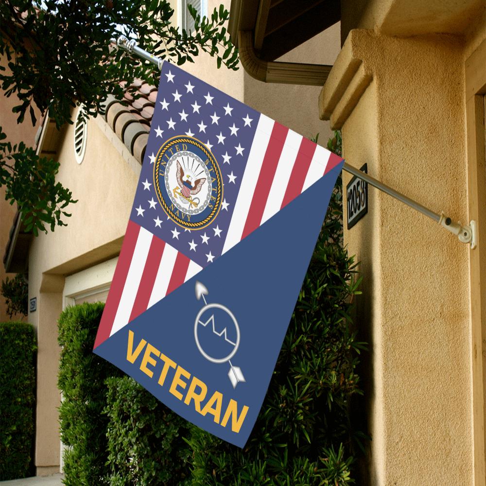 US Navy Operations specialist Navy OS Veteran House Flag 28 inches x 40 inches Twin-Side Printing-HouseFlag-Navy-Rate-Veterans Nation
