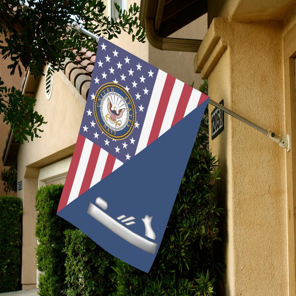 US Navy Patternmaker Navy PM House Flag 28 inches x 40 inches Twin-Side Printing-HouseFlag-Navy-Rate-Veterans Nation