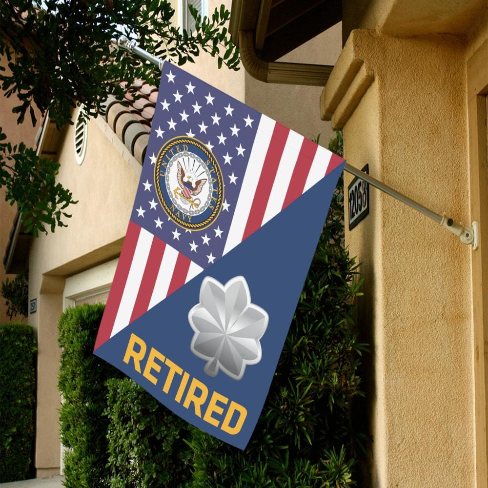 US Navy O-5 Commander O5 CDR Senior Officer Retired House Flag 28 inches x 40 inches Twin-Side Printing-HouseFlag-Navy-Officer-Veterans Nation