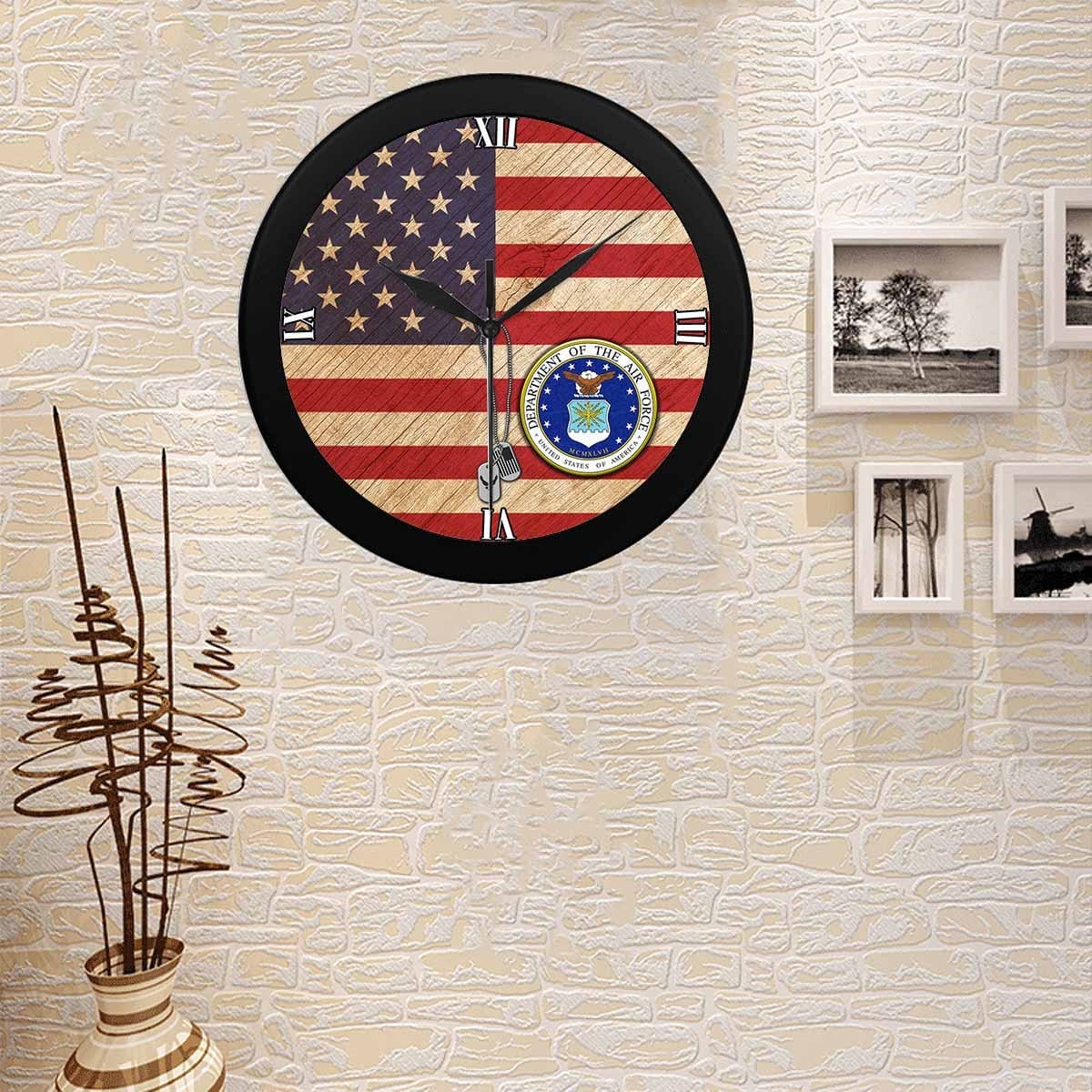 US Air Force Wall Clock-WallClocks-USAF-Logo-Veterans Nation