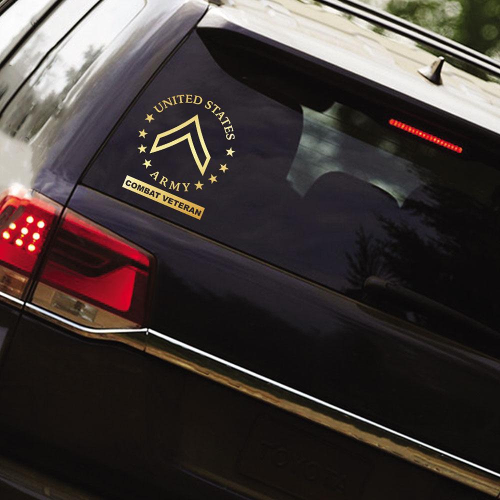 Mitchell Profit US Army Veteran Decal D400-A by ArmyNavyUSA | Yellow Mitchell Profit US Army Veteran Decal D400-A by ArmyNavyUSA | Yellow