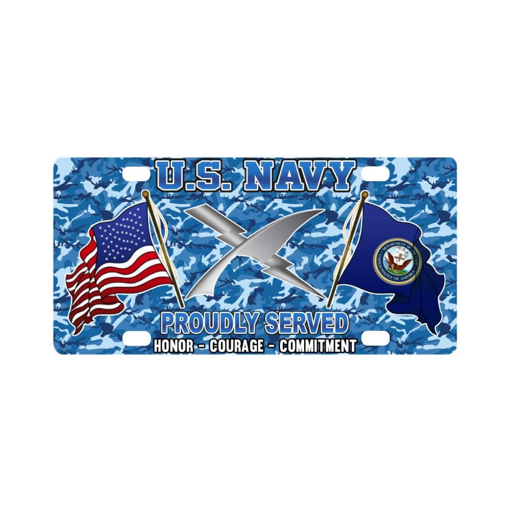 U.S Navy Cryptologic technician Navy CT - Classic License Plate-LicensePlate-Navy-Rate-Veterans Nation