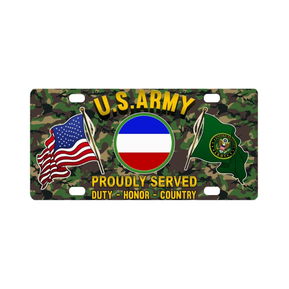 US ARMY CSIB FORCES COMMAND- Classic License Plate-LicensePlate-Army-CSIB-Veterans Nation