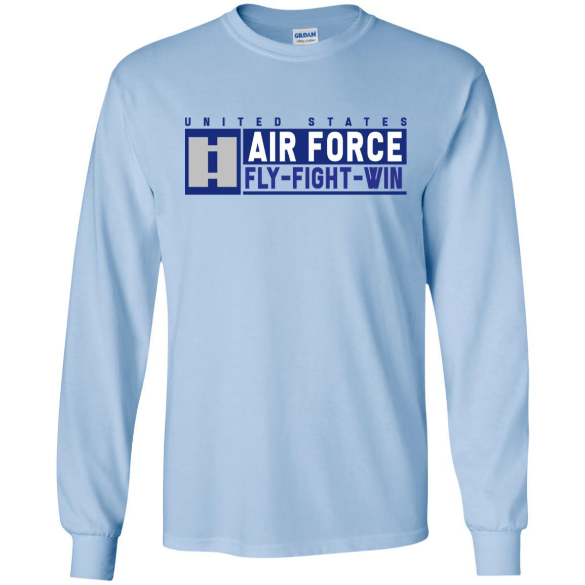 US Air Force O-3 Captain Fly - Fight - Win Long Sleeve - Pullover Hoodie-TShirt-USAF-Veterans Nation