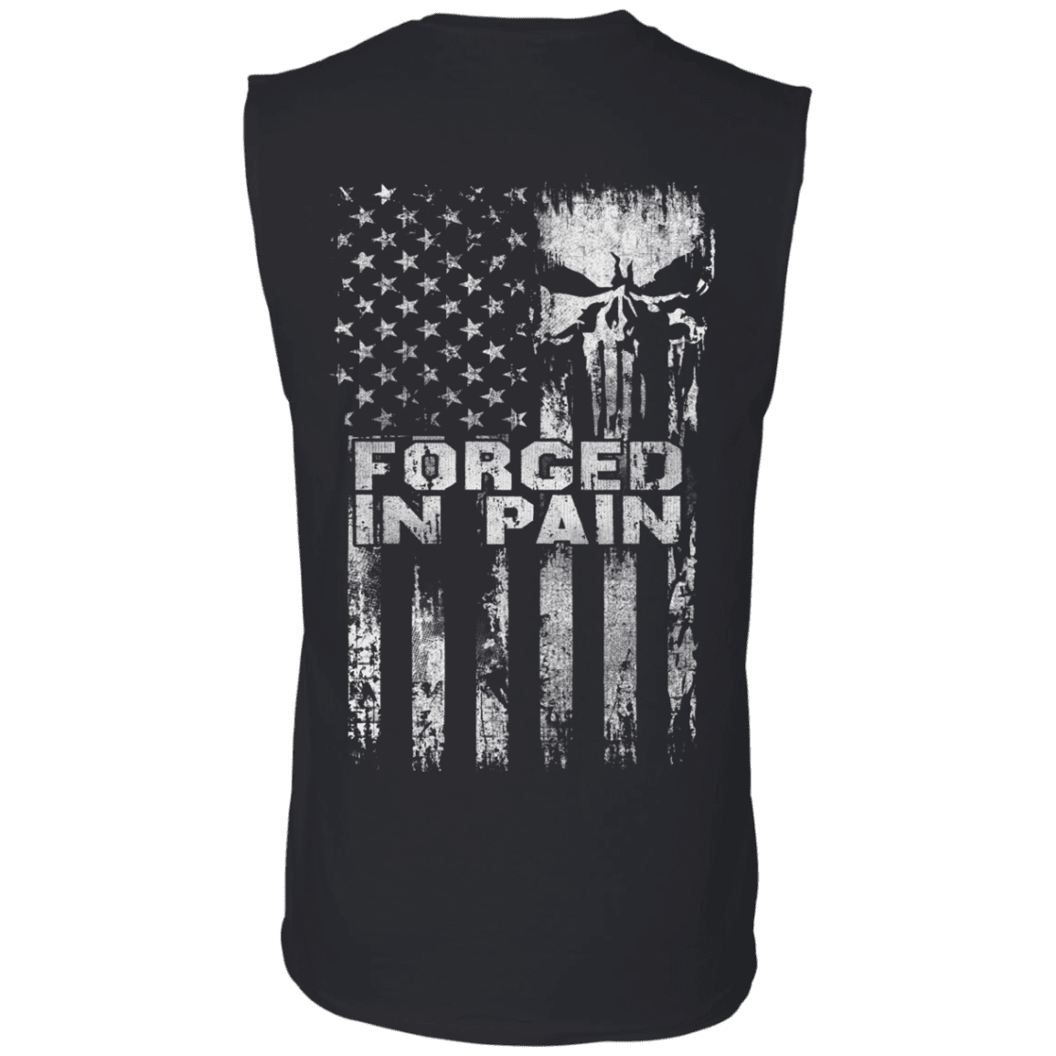 Military T-Shirt "Veteran Forged In Pain"-TShirt-General-Veterans Nation