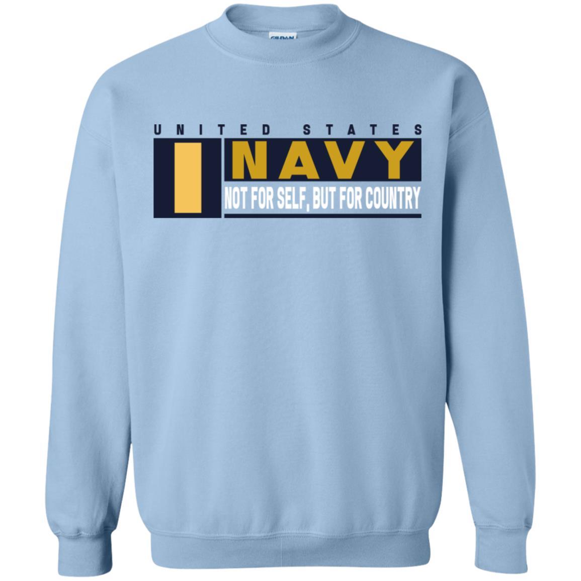 US Navy O-1 Ensign O1 ENS Not For Self, But For Country Long Sleeve - Pullover Hoodie-TShirt-Navy-Veterans Nation