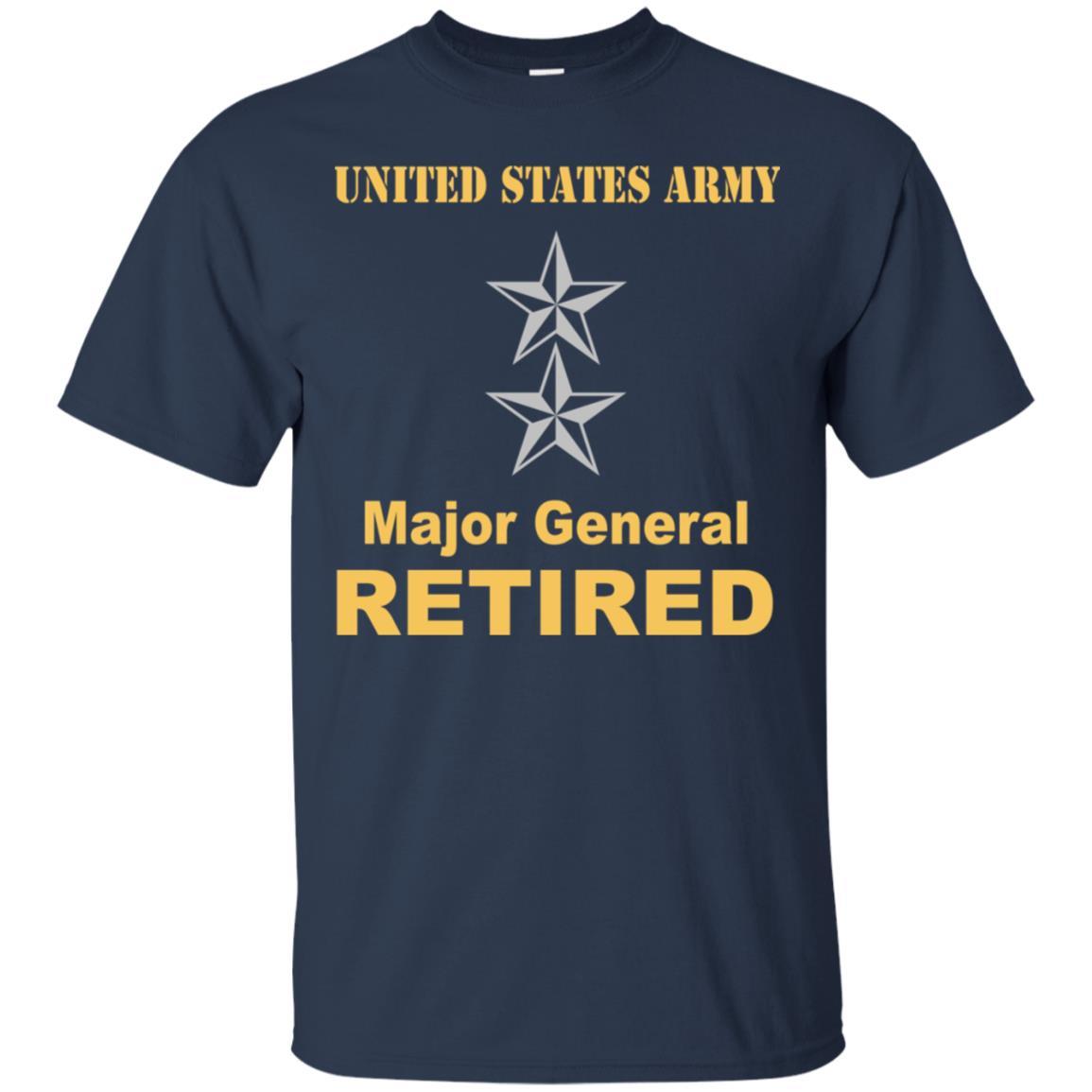 US Army O-8 Major General O8 MG General Officer Retired Men T Shirt On Front-TShirt-Army-Veterans Nation