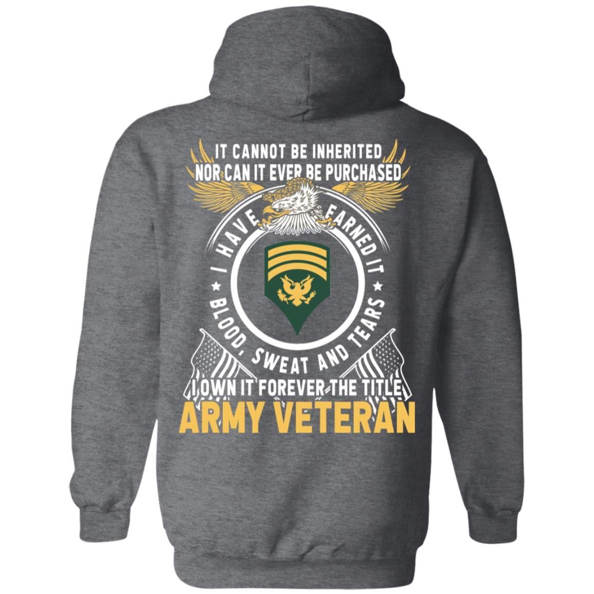 US Army E-7 SPC E7 Specialist Ranks T-Shirt For Men On Back-TShirt-Army-Veterans Nation